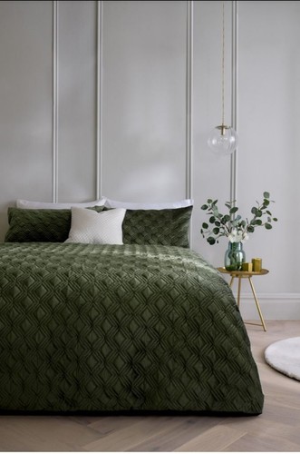 Green pinsonic velvet beset - green,