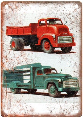 Old auto 1950 gmc coe - old, ad