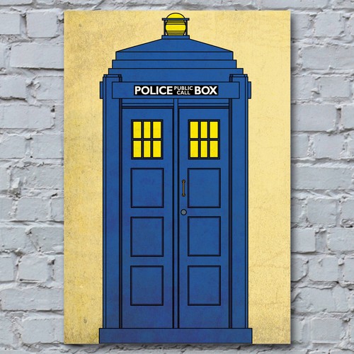Police box canvas art - police,