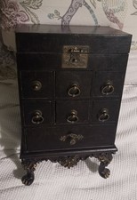 Beautiful Lacquered Vintage Apothecary/Jewelry Box