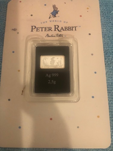 Silver peter rabbit - silver, 2,5g