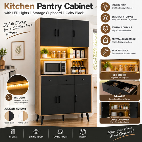 Kitchen pantry cabinet - kitchen, with