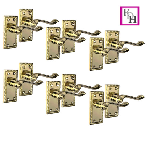 Georgian style scroll brass - style,