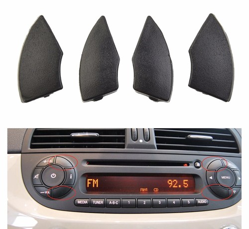 Fiat 500 radio button trim - radio,