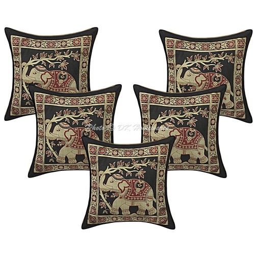 Bohemian brocade throw pillow - throw,