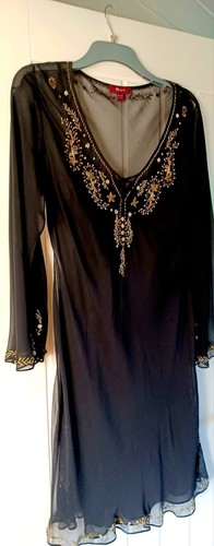 Monsoon black beaded - black,