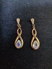 9ct Gold Aurora Borealis Drop