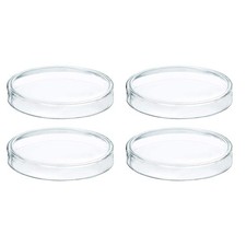  4 Pcs Petri Dishes with Lids Laboratory Equipment Glass Plates Chemistry