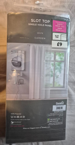 Dunelm single voile - voile, slot