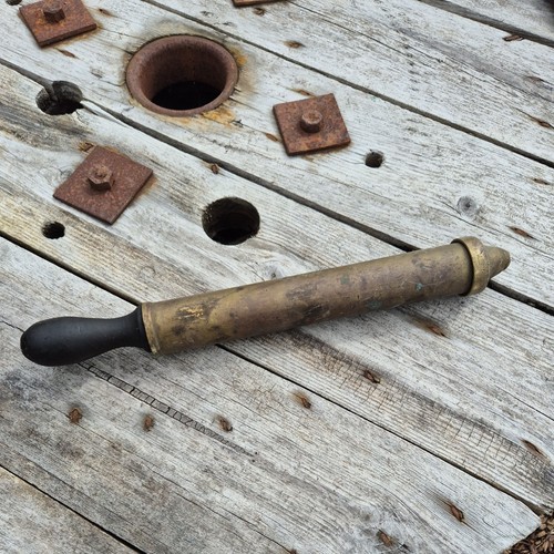 Vintage brush greace gun with