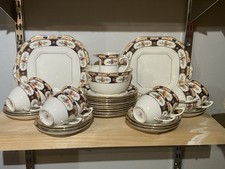 Salisbury China BRADLEYS Blue And White 31pc Teaset