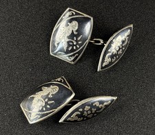 Pair of Vintage Siam Silver