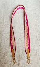 Louis Vuitton Fuschia Pink Fabric and Leather Bag Strap