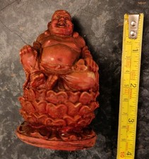 Buddha Statue. Laughing Buddha Collectible. Resin.