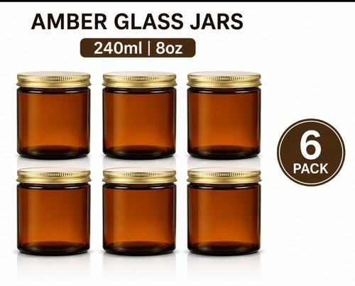 Amber glass cylinder - glass, storage