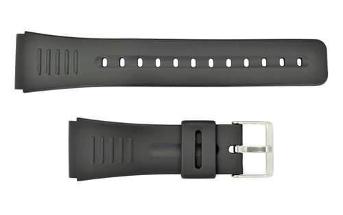 22mm rubber watch band - , black