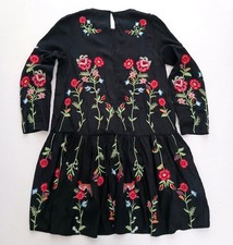 Zara Embroidered Black Floral