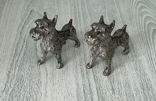 Two vintage heavy pewter - two,