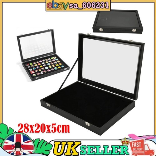 Pin display case clear - case,