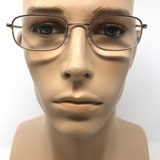 Specsavers Glasses Frames Gold Oval Full Rim Eyeglasses Spectacles Frame Only
