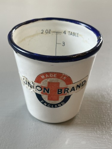 Vintage enamel measuring - enamel, cup