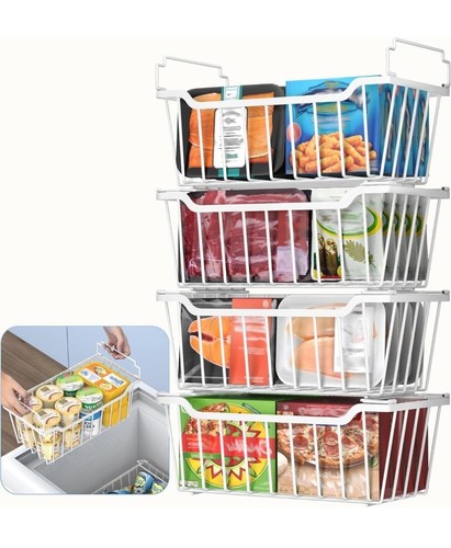 Weldun freezer organizer bins - freezer,