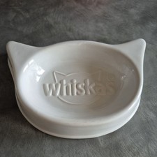 Whiskas Cat Feeding Dish, Water Whisker’s White Cat Bowl Limited Edition 