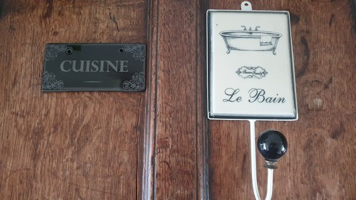 Set ceramic french signs - of, 2
