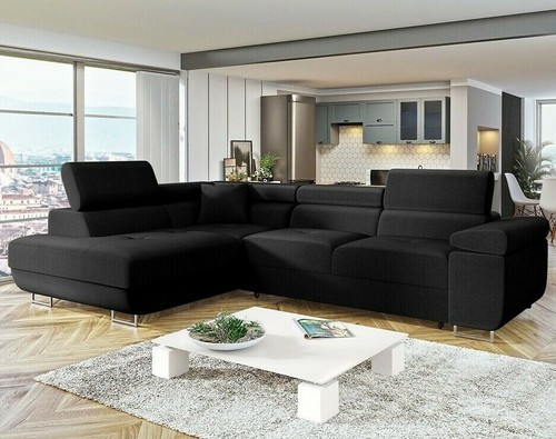 Shaped corner sofa - sofa, bed