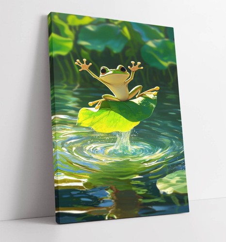 Funny frog jumping - funny,