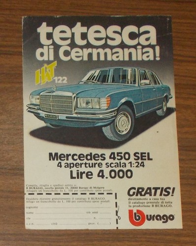 Rare advertising bburago - rare,