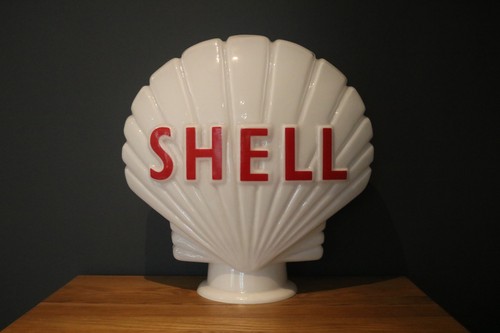 Shell petrol pump - pump, globe