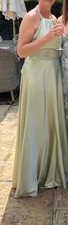 Bridesmaid Dress Halter  Sage