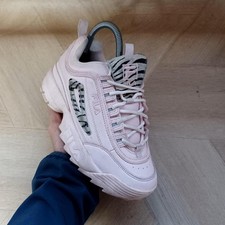 Fila Disruptor Trainer Pink UK2.5 Low Kids 3FM01302-652 Sneaker Shoe