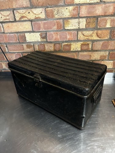 Antique vintage metal storage