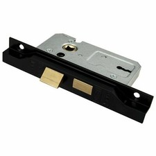 Sashlock Rebated SE5225/REB EUROSPEC Easi-T 2 Lever Black Carlisle Brass  - NEW
