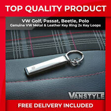 FITS VW GOLF PASSAT POLO LUPO GENUINE NEW LOGO KEY RING KEY TAG KEYRING 2X LOOPS
