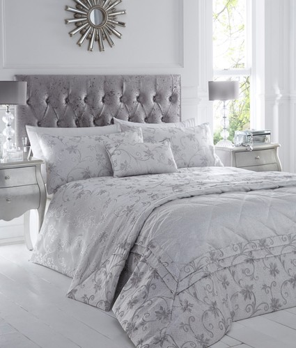 Ravina silver bedding throw - bedding,