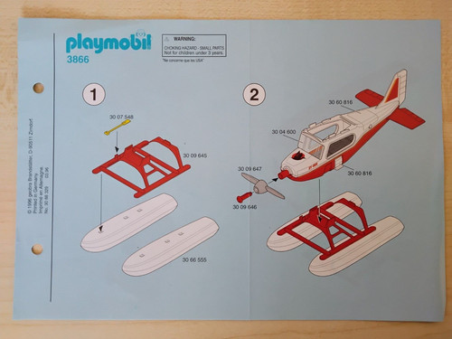 Playmobil instructions 3866