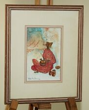 MERLE DU BOIS (South African) Watercolour Painting - Figure in Traditional Dress