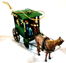 Simpler Times Carlton Cards Hanging Xmas Tree Ornament Heirloom Horse & Buggy