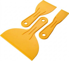 3x Plastic Putty Knife Set