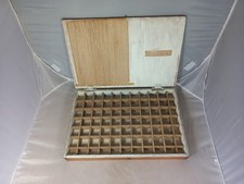 VTG Wood Printers Tray Case Box Lid Typecase Letterpress  Collectors Art Crafts