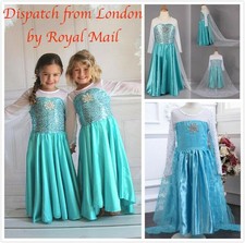 Girls Elsa Costume Princess