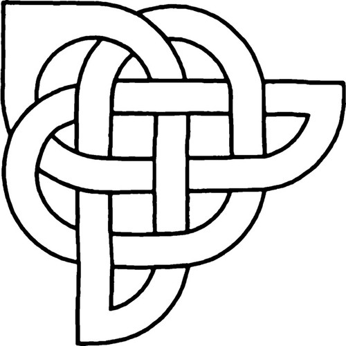 Celtic corner unmounted - 'celtic,