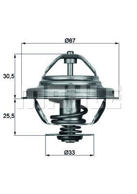 Mahle 71d thermostat - mahle, tx