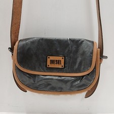 Diesel Shoulder Bag Small Pewter Dark Grey RMF29-EH