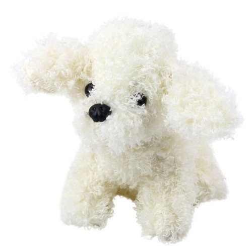 Miniature poodle plush white - miniature,