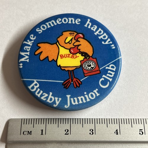 Collectible pin badge - collectible, buzby