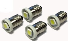 4x E10 LED Bulbs Screw Fit For